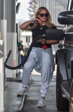 HILARY DUFF at a Gaas Station in Studio City 06/15/2021