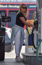 HILARY DUFF at a Gaas Station in Studio City 06/15/2021