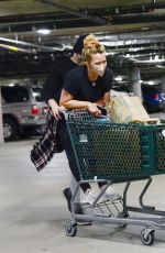 HILARY DUFF Shopping at Whole Foods in Los Angeles 06/13/2021