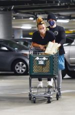 HILARY DUFF Shopping at Whole Foods in Los Angeles 06/13/2021