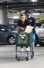 HILARY DUFF Shopping at Whole Foods in Los Angeles 06/13/2021