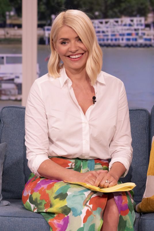 HOLLY WILLOGHBY on the Set of This Morning 06/15/2021