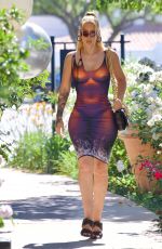 IGGY AZALEA in a Faux Nude Dress Out in Calabasas 06/28/2021