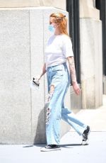 IRELAND BALDWIN in Ripped Denim Out in New York 06/08/0021