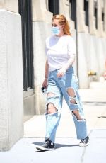 IRELAND BALDWIN in Ripped Denim Out in New York 06/08/0021