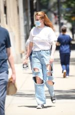 IRELAND BALDWIN in Ripped Denim Out in New York 06/08/0021