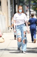 IRELAND BALDWIN in Ripped Denim Out in New York 06/08/0021