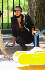 IRINA SHAYK Out at a Park in New York 06/10/2021