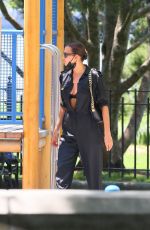 IRINA SHAYK Out at a Park in New York 06/10/2021