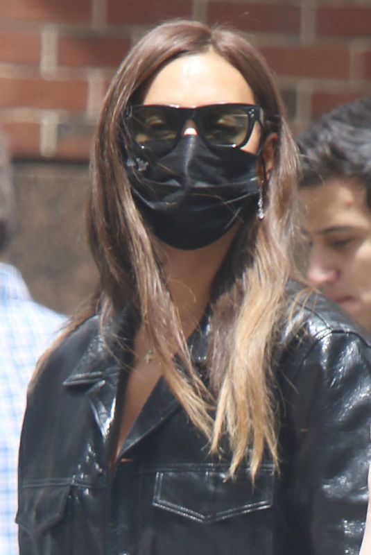 IRINA SHAYK Out in New York 06/01/2021