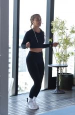 JASMINE SANDERS at Tone It Up - The Best by Jasmine Sanders Launch Workout in West Hollywood 06/22/2021