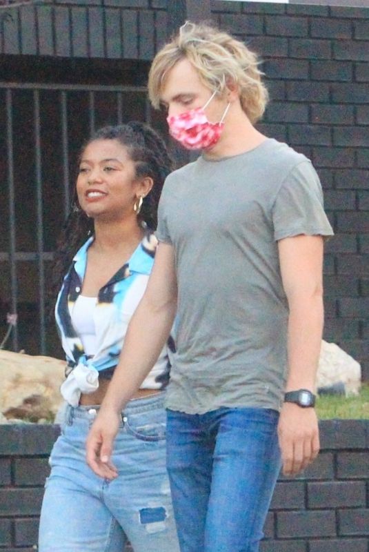 JAZ SINCLAIR and Ross Lynch Heading to Dinner in Hollywood 06/21/2021
