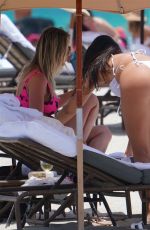 JEHONA DRESHAJ in a White Bikini at a Beach in Miami 06/05/2021