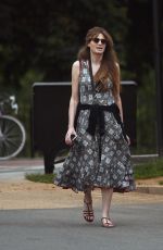 JEMIMA KHAN Out and About in London 06/10/2021