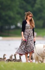 JEMIMA KHAN Out and About in London 06/10/2021