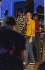 JENNIFER LAWRENCE and Brian Tyree Henry Out Smoking at Maple Leaf Bar in New Orleans 06/11/2021