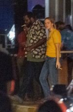 JENNIFER LAWRENCE and Brian Tyree Henry Out Smoking at Maple Leaf Bar in New Orleans 06/11/2021