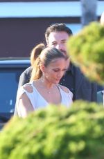 JENNIFER LOPEZ and Ben Affleck Kissing at a Dinner in Malibu 06/13/2021