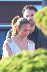 JENNIFER LOPEZ and Ben Affleck Kissing at a Dinner in Malibu 06/13/2021