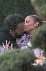 JENNIFER LOPEZ and Ben Affleck Kissing at a Dinner in Malibu 06/13/2021