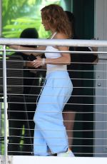 JENNIFER LOPEZ Gets a Ride in a Red Rolls Royce in Miami 06/09/2021