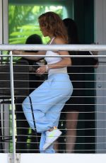 JENNIFER LOPEZ Gets a Ride in a Red Rolls Royce in Miami 06/09/2021