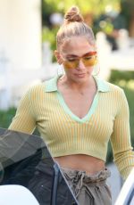 JENNIFER LOPEZ Out for Lunch at San Vicente Bungalows in West Hollywood 06/11/2021
