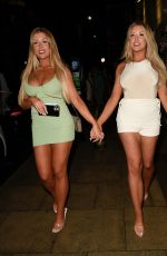JESS and EVE GALE at The I Saw It First Love Island Party in Manchester 06/28/2021