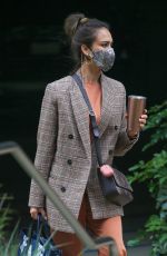 JESSICA ALBA Arrives at Her Company in Santa Monica 06/01/2021