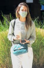 JESSICA ALBA Outside Her Company in Brentwood 06/10/2021