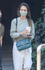 JESSICA ALBA Outside Her Company in Brentwood 06/10/2021
