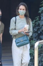JESSICA ALBA Outside Her Company in Brentwood 06/10/2021