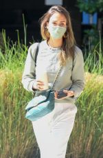 JESSICA ALBA Outside Her Company in Brentwood 06/10/2021
