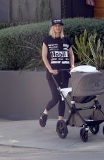 JESSICA HART Out with Her Baby in Los Angeles 06/08/2021