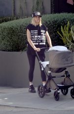 JESSICA HART Out with Her Baby in Los Angeles 06/08/2021