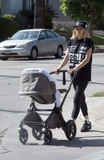JESSICA HART Out with Her Baby in Los Angeles 06/08/2021
