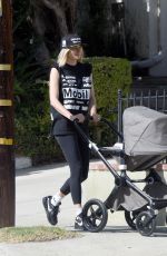 JESSICA HART Out with Her Baby in Los Angeles 06/08/2021