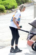 JESSICA HART Out with Her Baby in Los Angeles 06/15/2021