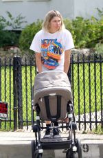 JESSICA HART Out with Her Baby in Los Angeles 06/15/2021