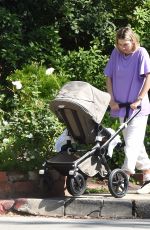 JESSICA HART Out with Her Baby on Memorial Day in Los Angeles 05/31/2021