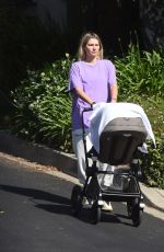 JESSICA HART Out with Her Baby on Memorial Day in Los Angeles 05/31/2021