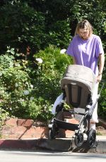 JESSICA HART Out with Her Baby on Memorial Day in Los Angeles 05/31/2021