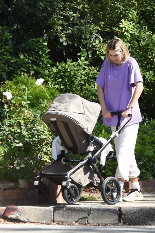 JESSICA HART Out with Her Baby on Memorial Day in Los Angeles 05/31/2021