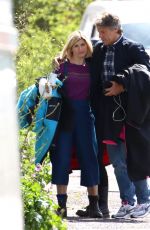 JODIE WHITTAKER on teh Set of Doctor Who, New Years Special 06/07/2021