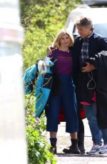 JODIE WHITTAKER on teh Set of Doctor Who, New Years Special 06/07/2021