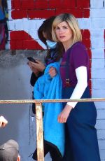 JODIE WHITTAKER on teh Set of Doctor Who, New Years Special 06/07/2021