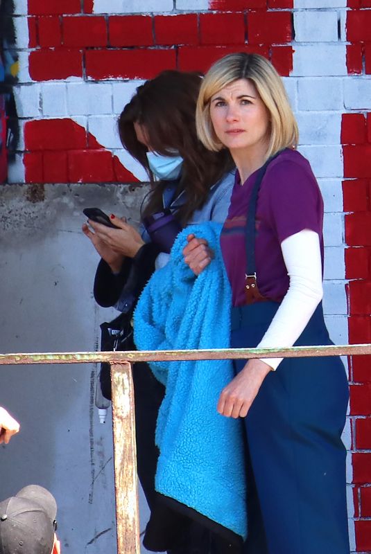 JODIE WHITTAKER on teh Set of Doctor Who, New Years Special 06/07/2021