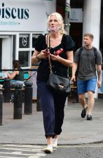JOELY RICHARDSON Out with Her Dog in Notting Hill 06/10/2021