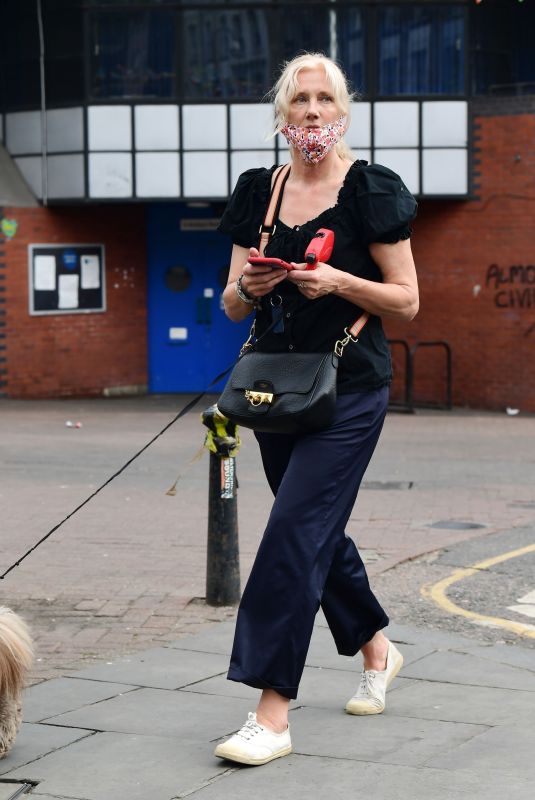 JOELY RICHARDSON Out with Her Dog in Notting Hill 06/10/2021