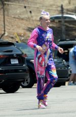 JOJO SIWA on the Set of a Music Video for Her Latest Song U.N.I in Los Angeles 06/21/2021